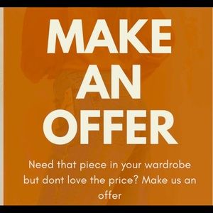 Open to negotiations and all reasonable offers